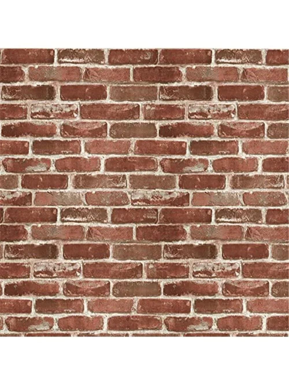 Red Brick Peel Stick Wallpaper Self Adhesive Removable Waterproof 17.5x118